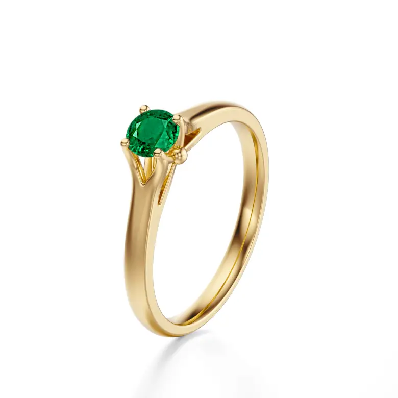 Pierścionek ze szmaragdem naturalnym AJPZ_131